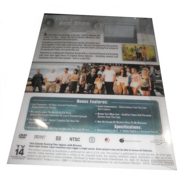 Lost: Season One (7-DVD Set, 2005) Matthew Fox, Evangeline Lilly, Terry O'Quinn - Picture 4 of 6